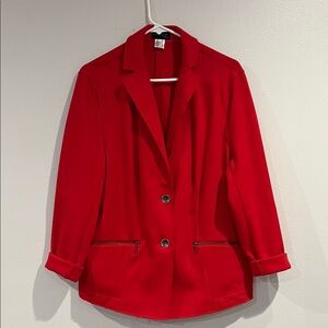 Creation L Vibrant Red Women's Suit Jacket